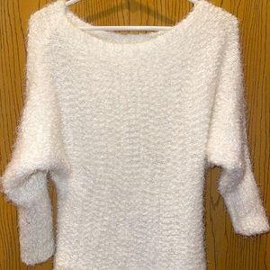 Super soft and cozy white sweater, size small!